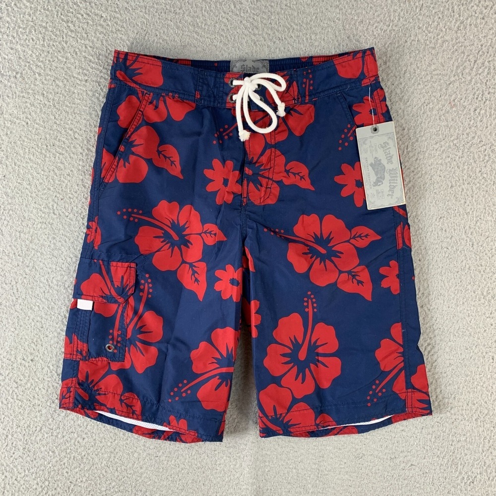 Nordstroms Slade Wider Board Shorts Tropical Blue Lined Surf Swim Trunks NWT